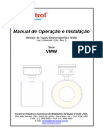 Manual de Operação e Instalação - Medidor de Vazão Eletromagnético Wafer - VMW