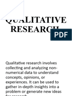 QUALITATIVEResearch