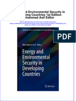 [Download pdf] Energy And Environmental Security In Developing Countries 1St Edition Muhammad Asif Editor online ebook all chapter pdf 