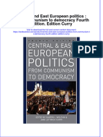 (Download PDF) Central and East European Politics From Communism To Democracy Fourth Edition Edition Curry Online Ebook All Chapter PDF