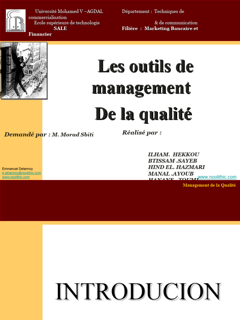 Outils et principes du management qualité | PDF | Management de la ...