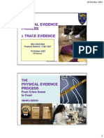 Physical Evidence Process Trace Evidence: MCJ 2023/2024 Forensic Science - LQC 7007 18 October 2023