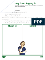 t2 P 452 Thinking It or Saying It Activity Sheet - Ver - 1