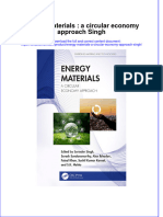(Download PDF) Energy Materials A Circular Economy Approach Singh Online Ebook All Chapter PDF