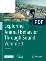 Exploring Animal Behavior Through Sound Volume 1