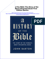 [Download pdf] A History Of The Bible The Story Of The World S Most Influential Book First Edition Barton online ebook all chapter pdf 