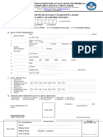 Formulir Pendaftaran Mahasiswa Baru