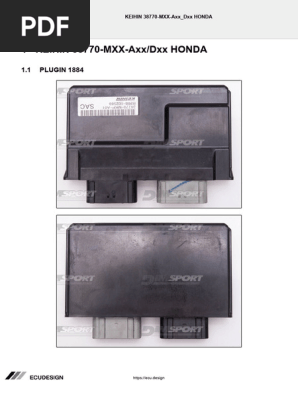 Keihin 38770 Honda ECU Wiring Guide | PDF