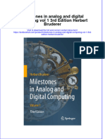 [Download pdf] Milestones In Analog And Digital Computing Vol 1 3Rd Edition Herbert Bruderer online ebook all chapter pdf 
