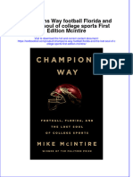 (Download PDF) Champions Way Football Florida and The Lost Soul of College Sports First Edition Mcintire Online Ebook All Chapter PDF