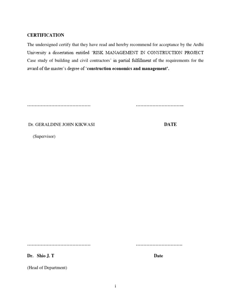 Risk Management in Construction Project | PDF | Risk | Sensitivity Analysis