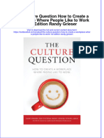 [Download pdf] The Culture Question How To Create A Workplace Where People Like To Work 1St Edition Randy Grieser online ebook all chapter pdf 
