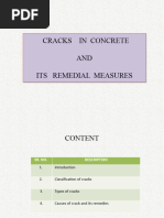 Cracks in Concrete AND Its Remedial Measures