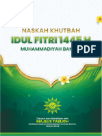 03 Naskah Khutbah Idul Fitri 1445 H Majelis Tabligh PDM Bantul - Terlahir Kembali Menjadi Manusia Baru