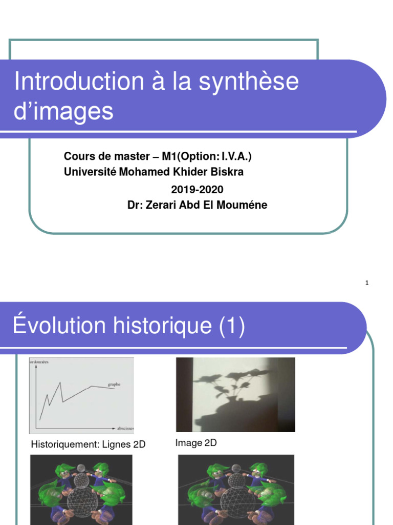 Introduction à la synthèse d'images | PDF | Infographie ...