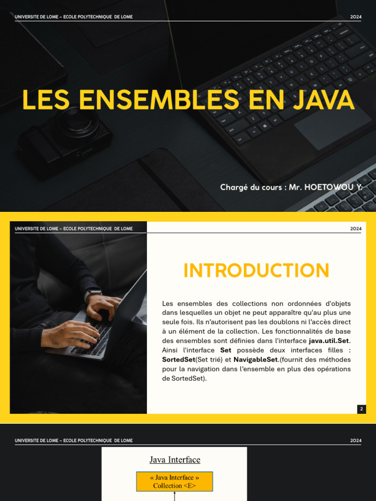 Comprendre les ensembles en Java | PDF | Interface (Informatique) | Booléen