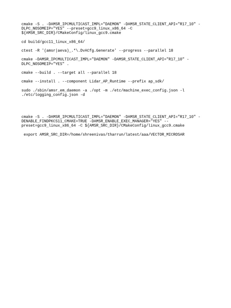 CMake Build and Install Guide for AMSR | PDF | Computers | Technology ...