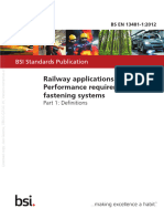 22 BS EN 13481-1-2012-Railway Applications. Track. Performance Requirements For Fastening Systems. Definitions