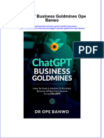(Download PDF) Chatgpt Business Goldmines Ope Banwo Online Ebook All Chapter PDF