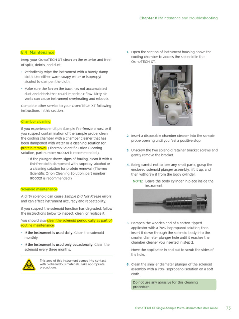 OsmoTECH XT Maintenance Guide | PDF | Electrical Engineering ...