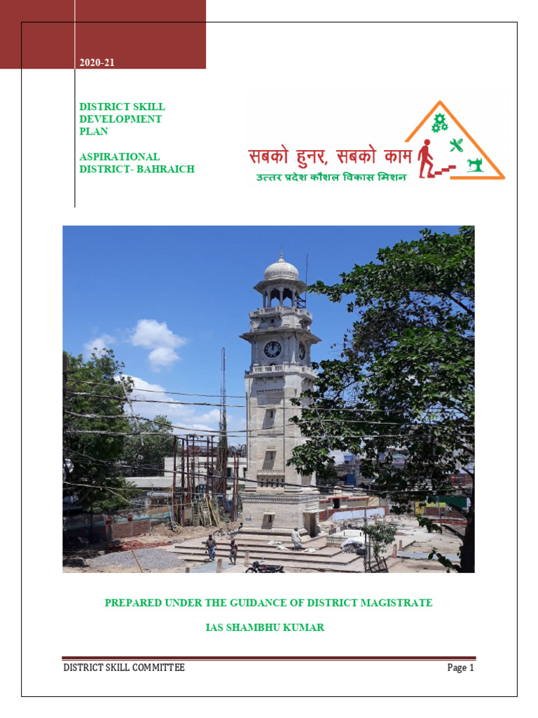 Bahraich District Skill Development Plan | PDF | Rain | Agriculture