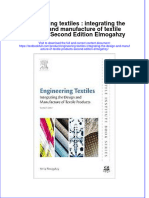 (Download PDF) Engineering Textiles Integrating The Design and Manufacture of Textile Products Second Edition Elmogahzy Online Ebook All Chapter PDF