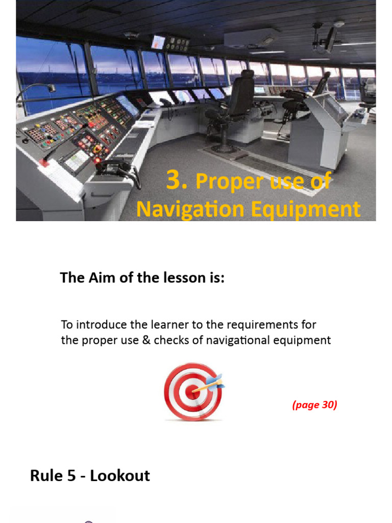 Essential Navigation Equipment Guidelines | PDF | Navigation | Radar