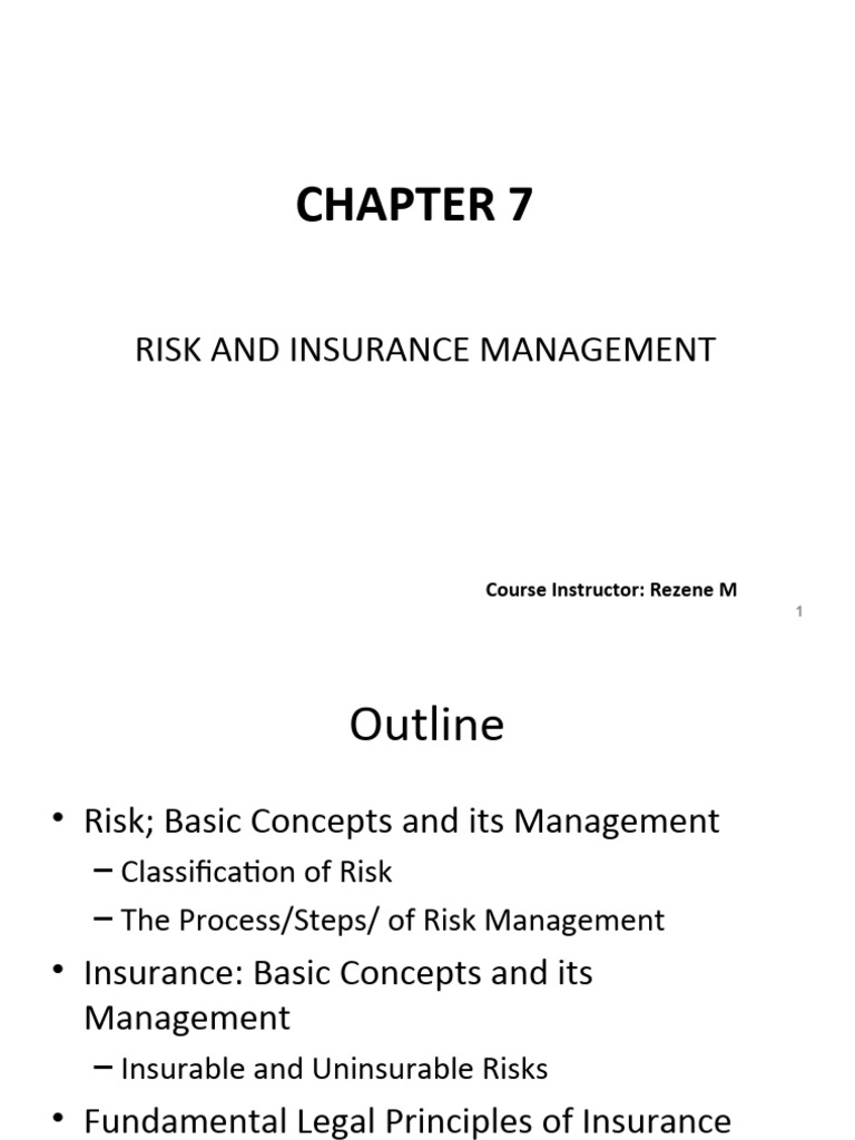 Risk and Insurance Management Guide | PDF | Insurance | Risk
