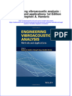 [Download pdf] Engineering Vibroacoustic Analysis Methods And Applications 1St Edition Stephen A Hambric online ebook all chapter pdf 