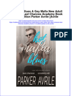 Hot Mafia Blues A Gay Mafia New Adult Romance Last Chances Academy Book 2 1st Edition Parker Avrile (Avrile