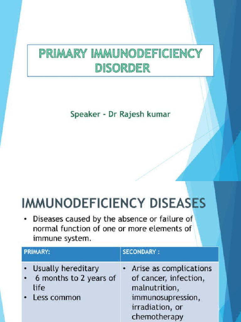Immunodeficiency Disorder Pdf
