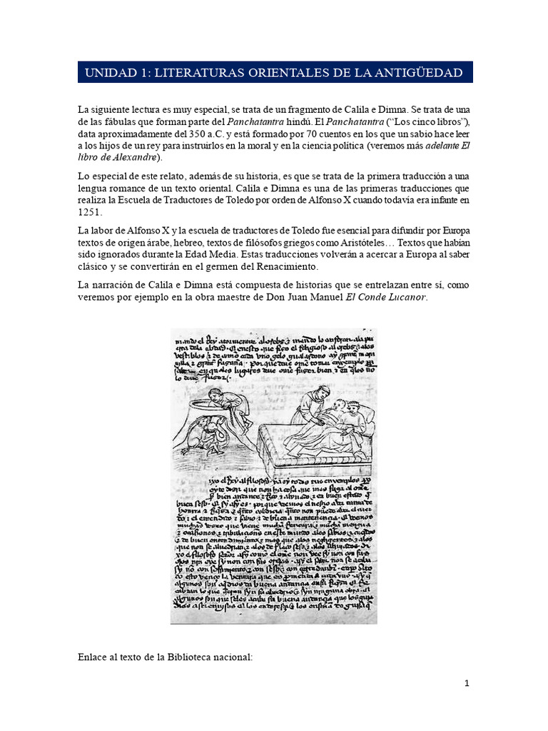 Lectura Calila e Dimna | PDF
