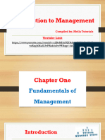 Introduction To Management Full