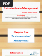 Introduction To Management Full