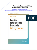 (Download PDF) English For Academic Research Writing Exercises Adrian Wallwork Online Ebook All Chapter PDF