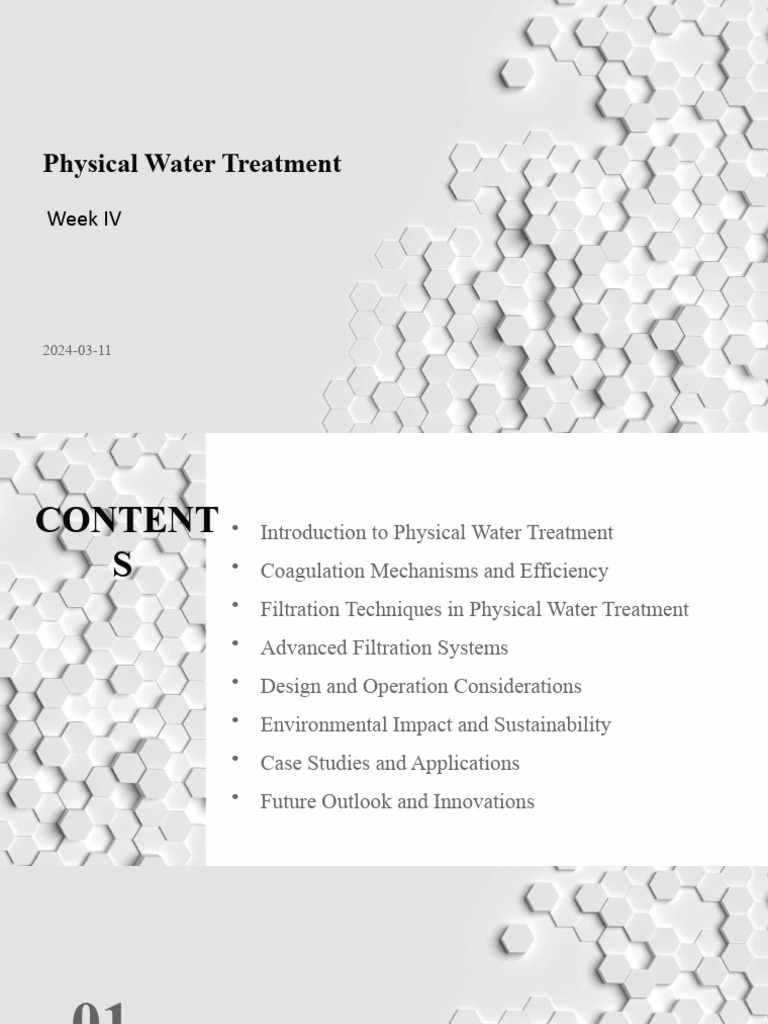 Physical Water Treatment Techniques Guide | PDF | Water Purification ...