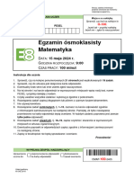 Egzamin ósmoklasisty 2024. Matematyka [ARKUSZ CKE I ODPOWIEDZI]