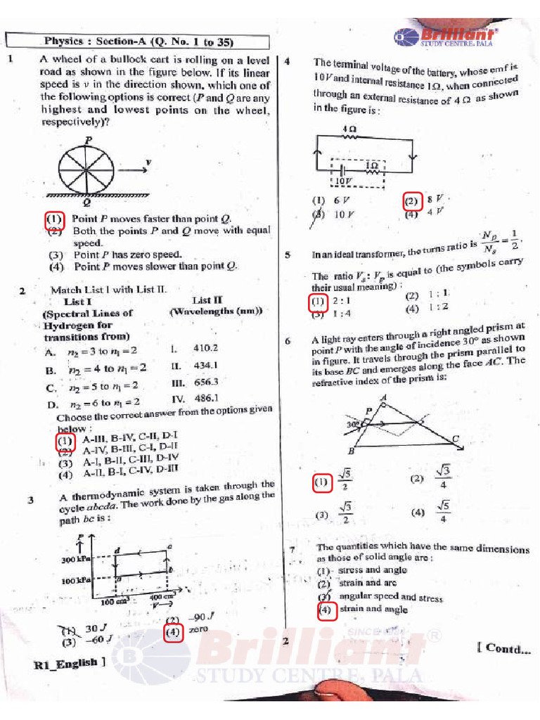 Neet 2024 Question Paper Answer Key - Compressed - Compressed | PDF