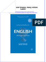[Download pdf] English One Tongue Many Voices Leech online ebook all chapter pdf 