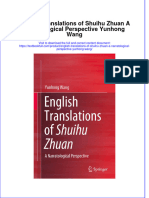 [Download pdf] English Translations Of Shuihu Zhuan A Narratological Perspective Yunhong Wang online ebook all chapter pdf 