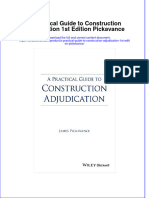 [Download pdf] A Practical Guide To Construction Adjudication 1St Edition Pickavance online ebook all chapter pdf 