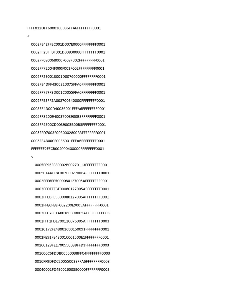 Hexadecimal Data Structure Analysis | PDF