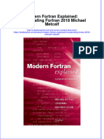 [Download pdf] Modern Fortran Explained Incorporating Fortran 2018 Michael Metcalf online ebook all chapter pdf 