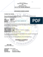 Unified Barangay Business Permit