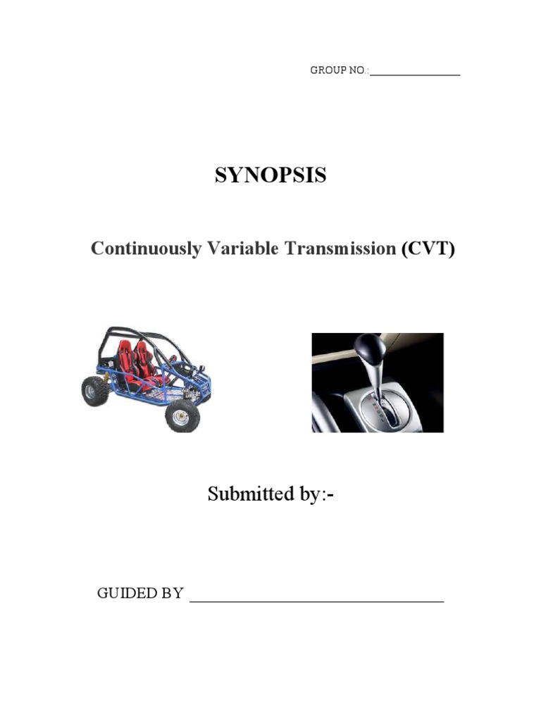 Continuously Variable Transmission (CVT) | PDF | Automatic Transmission ...