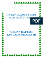 Orman Haftası Kutlama Programı