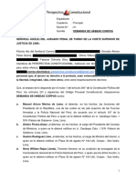 Hábeas Corpus Derechos Difusos LP 1