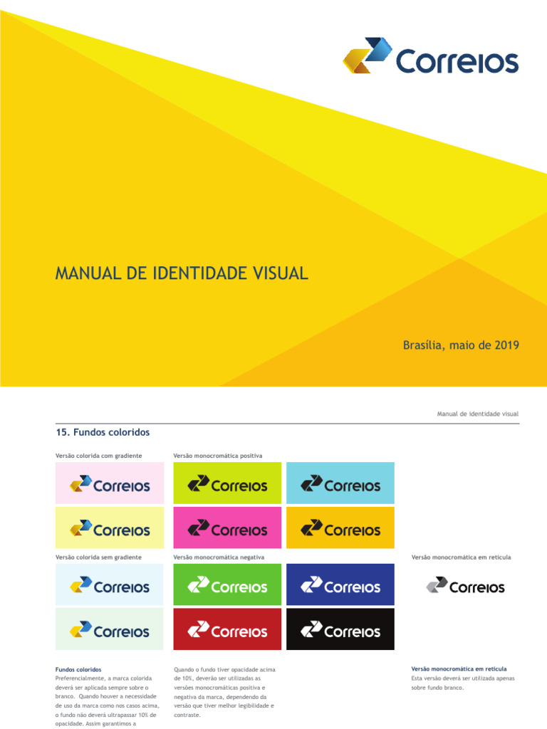 Manual Da Marca Correios Pdf Cor Imagem