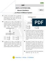 Waves & Oscillation - DPP 02 (Of Lec 03) - Kshitij 2.0 Physics 2024