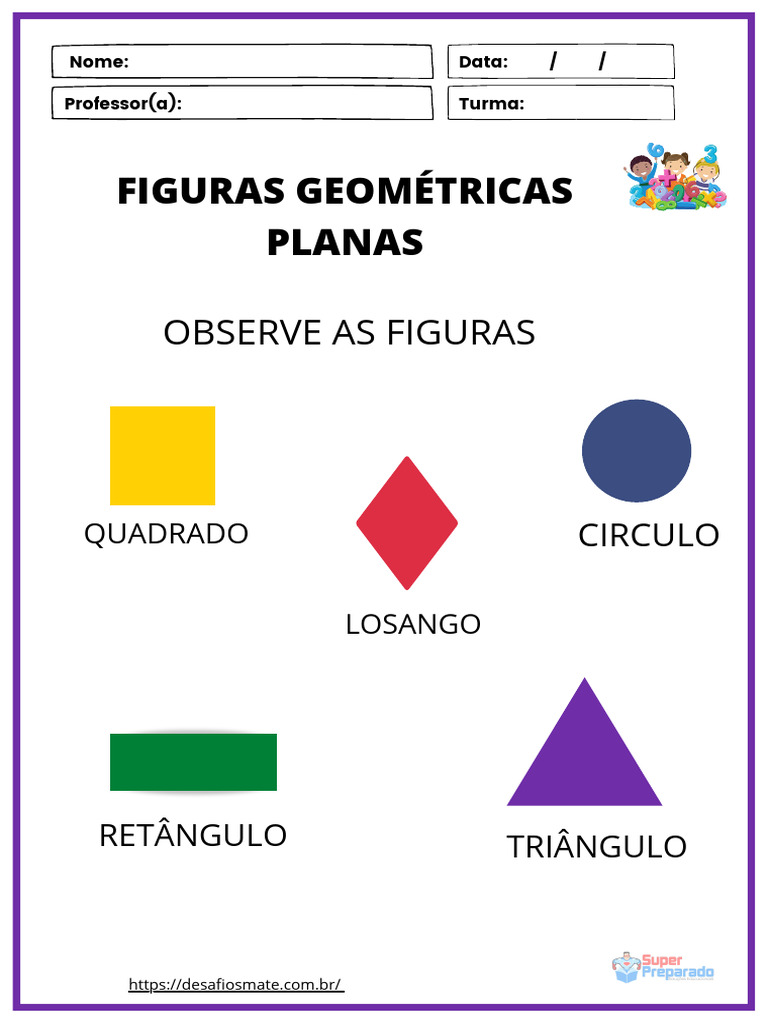 Atividades de Figuras Geométricas 3º Ano | PDF | Geometria | Matemática